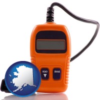 ak map icon and an automobile diagnostic tool