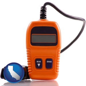 an automobile diagnostic tool - with California icon