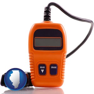 an automobile diagnostic tool - with Illinois icon