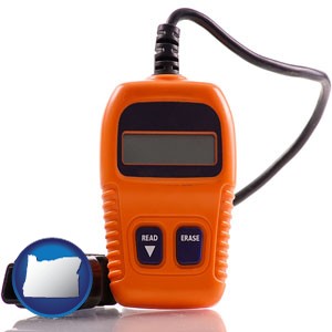 an automobile diagnostic tool - with Oregon icon