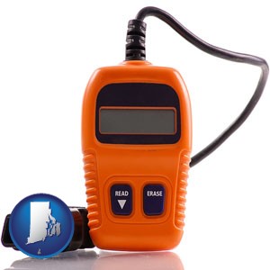 an automobile diagnostic tool - with Rhode Island icon