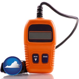 an automobile diagnostic tool - with Virginia icon